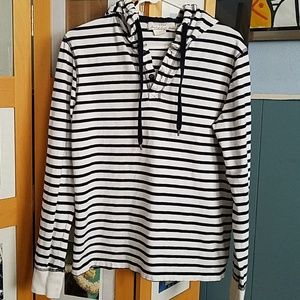 H&M black and white striped shirt